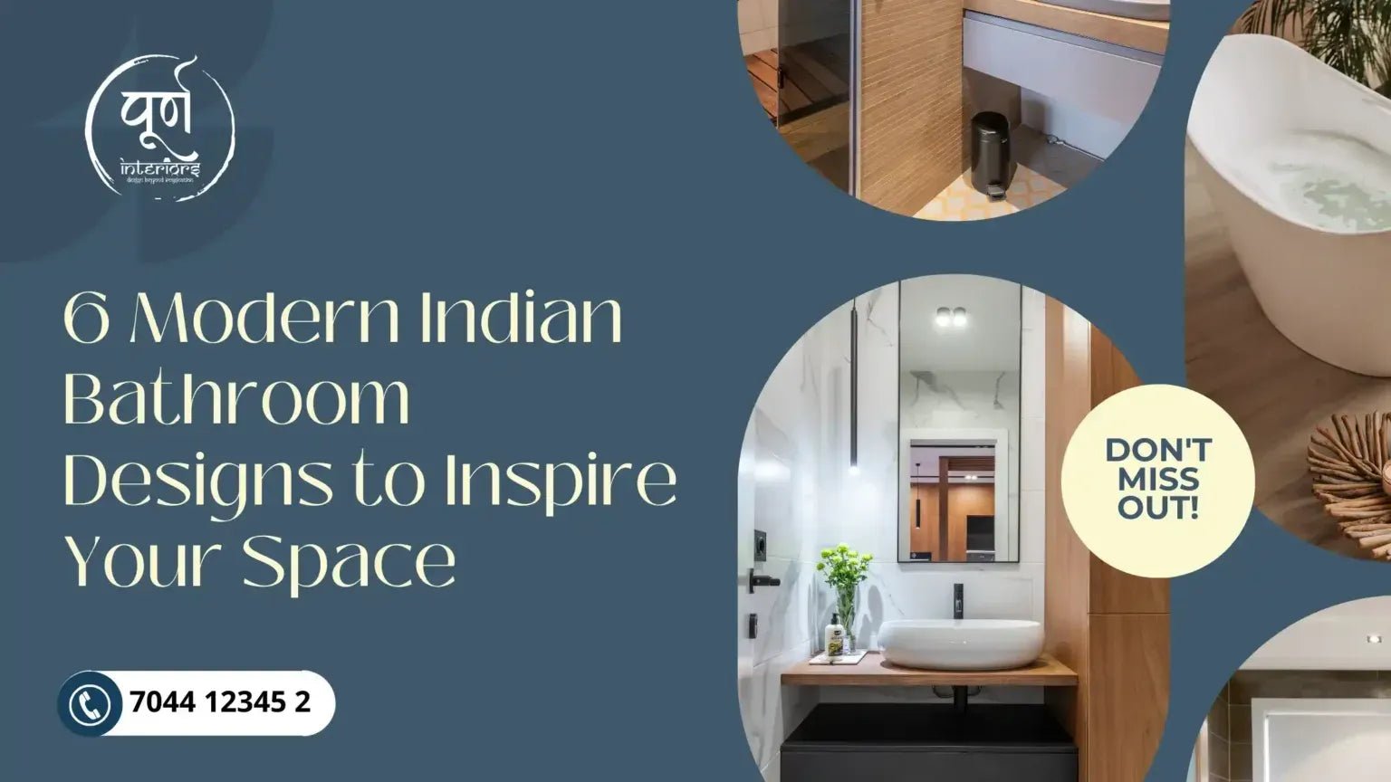 6 Modern Indian Bathroom Designs to Inspire Your Space - purninteriors