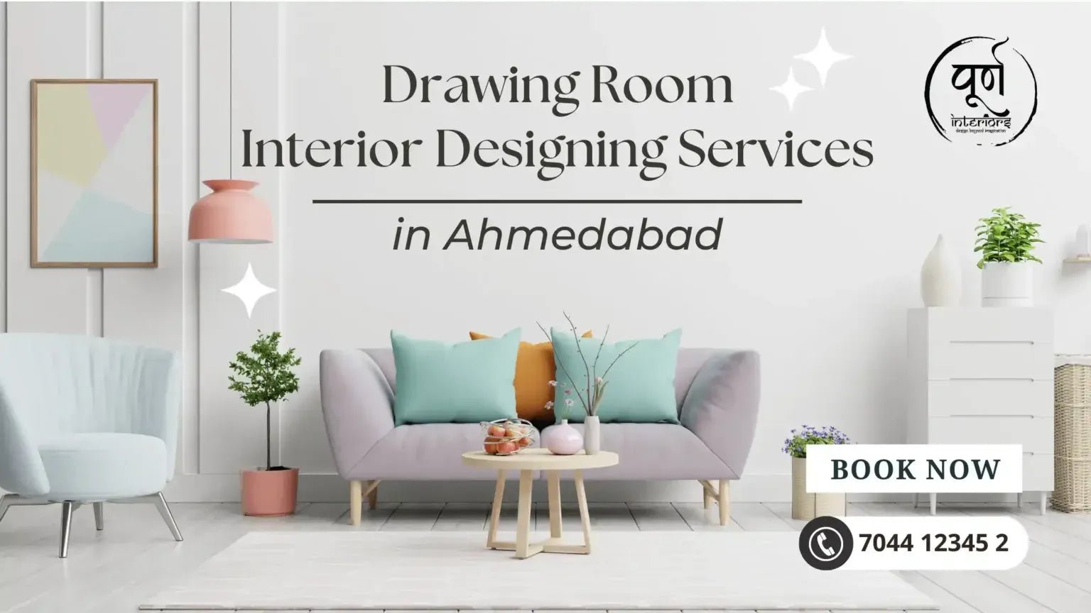 Drawing Room Interior Designing Services in Ahmedabad - purninteriors